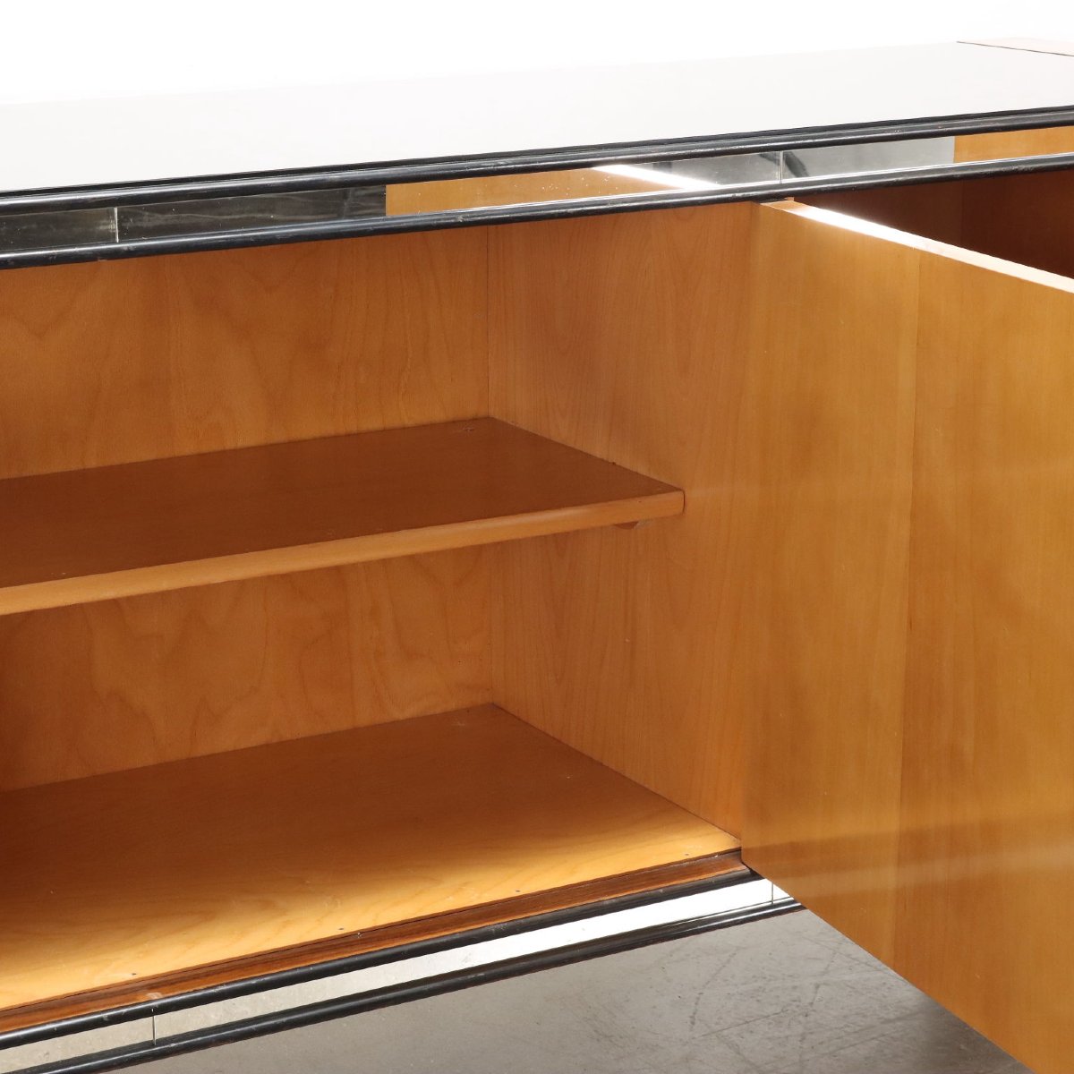 Buffet Vintage Palazzi dell'Arte Cantù Plaqué en Noyer Années 1940-photo-4