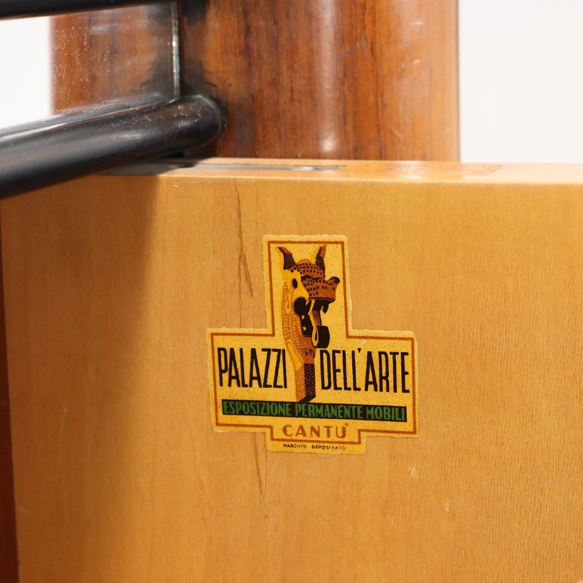 Buffet Vintage Palazzi dell'Arte Cantù Plaqué en Noyer Années 1940-photo-5