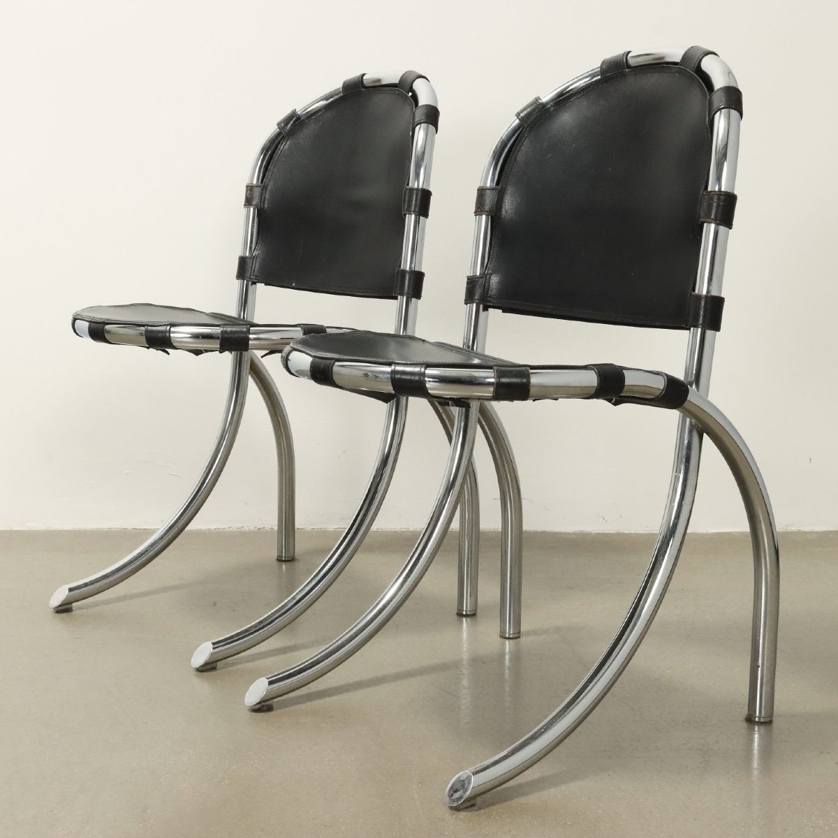 Vintage Chaises 'Medusa' par Alberto Bazzani pour  Studio Tetrarch Design Années 1970-photo-3