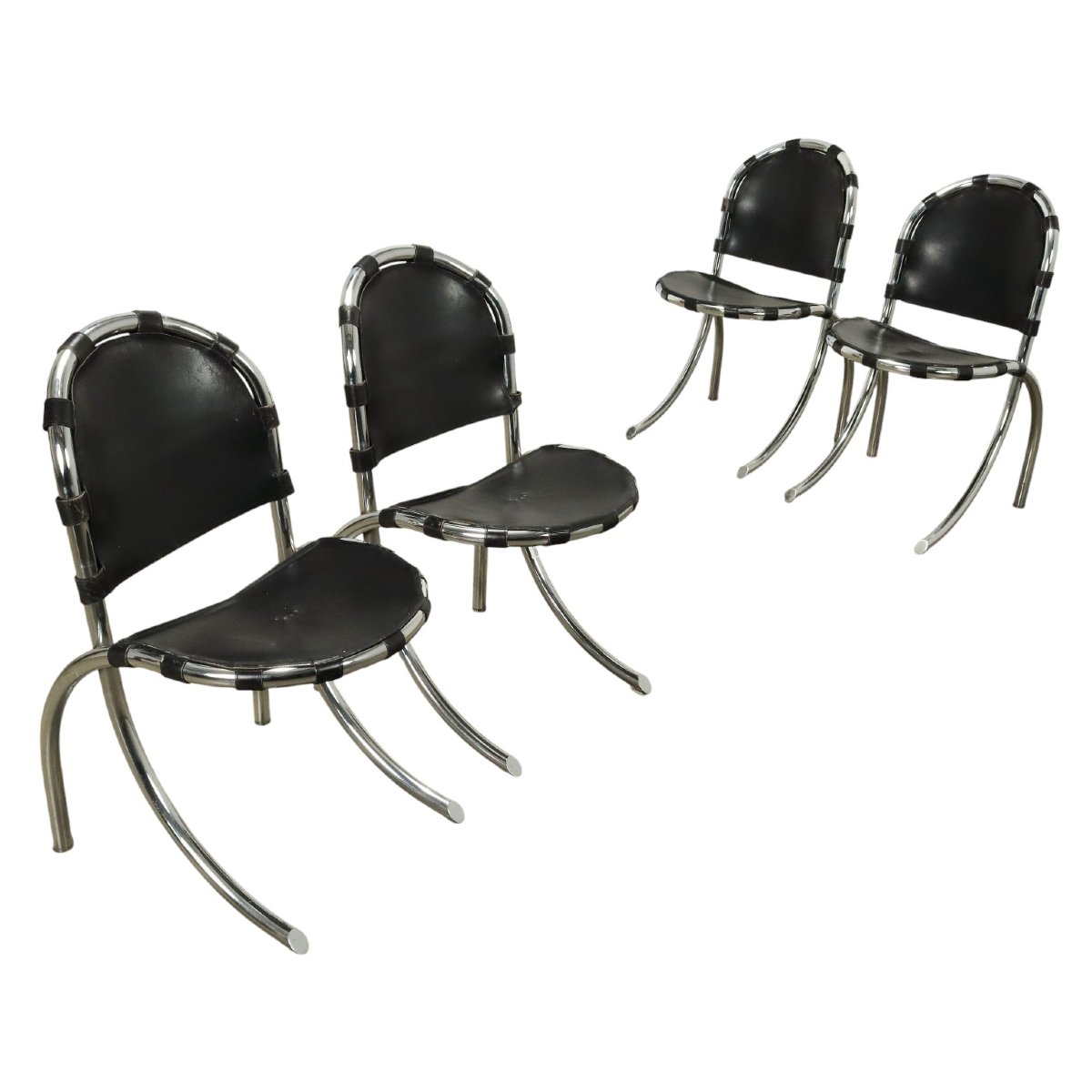 Vintage Chaises 'Medusa' par Alberto Bazzani pour  Studio Tetrarch Design Années 1970