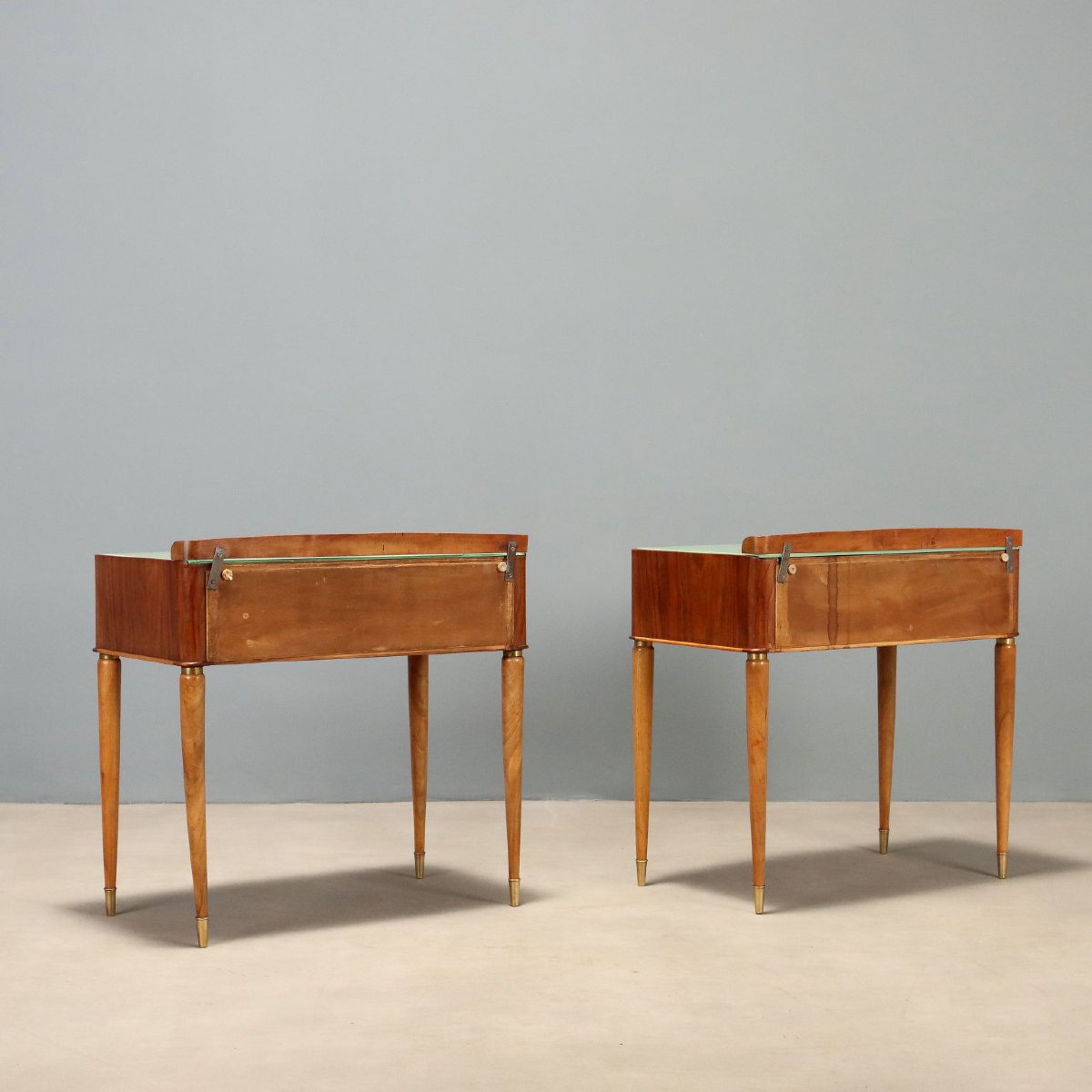 Vintage 1950s Nightstands With Drawer-photo-6