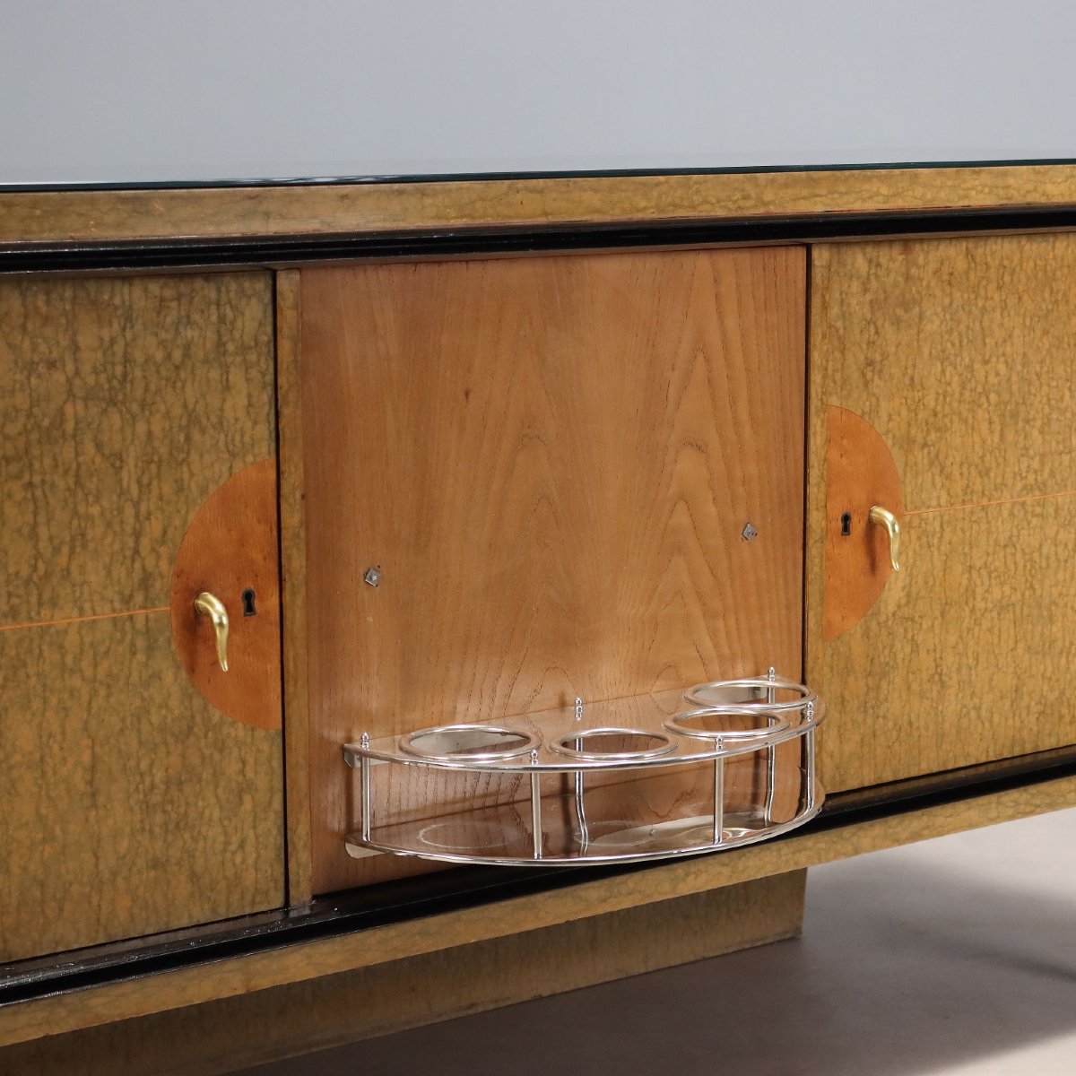 Buffet Vintage avec Fonction Bar Italie Années 1940-photo-4