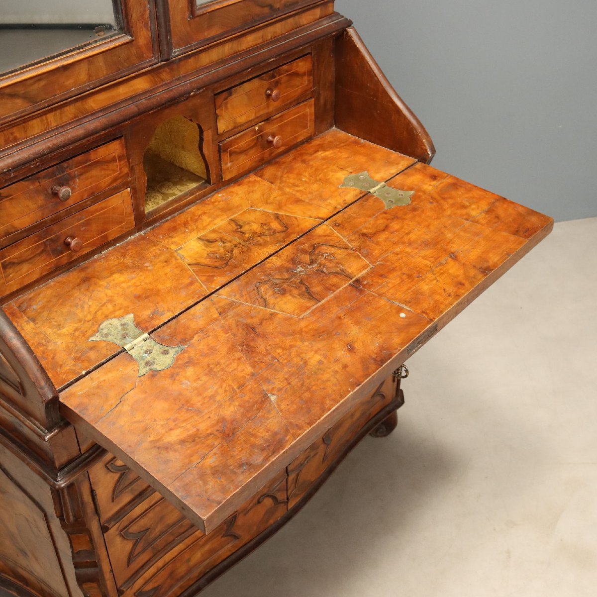 Trumeau Lombard de Style avec Portes Miroir Italie, début du XXe siècle-photo-3