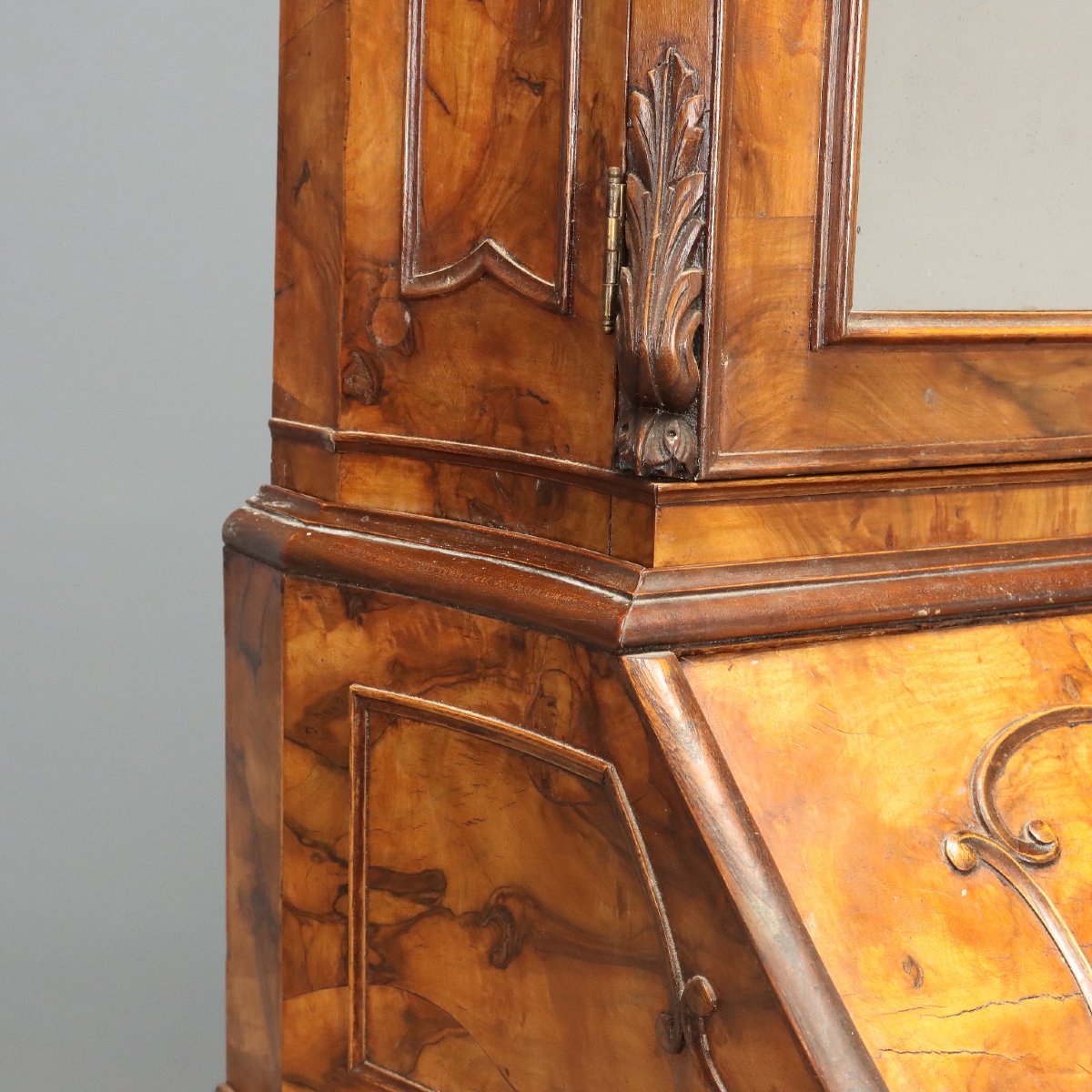 Trumeau Lombard de Style avec Portes Miroir Italie, début du XXe siècle-photo-2