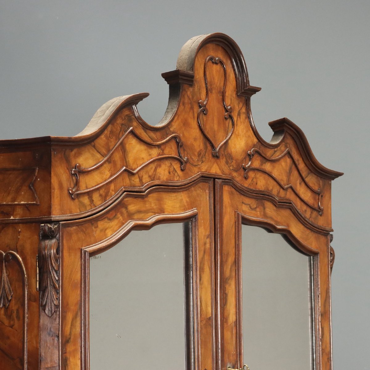 Trumeau Lombard de Style avec Portes Miroir Italie, début du XXe siècle-photo-4