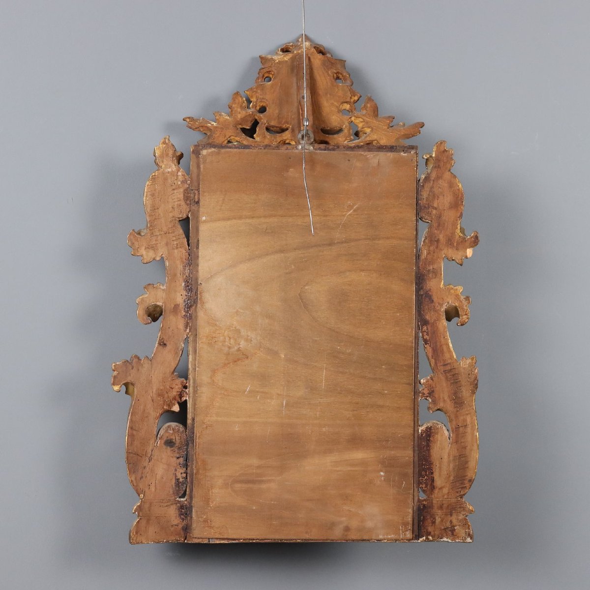 Baroque Mirror In Carved And Gilded Wood, Italy, Early 19th Century-photo-6