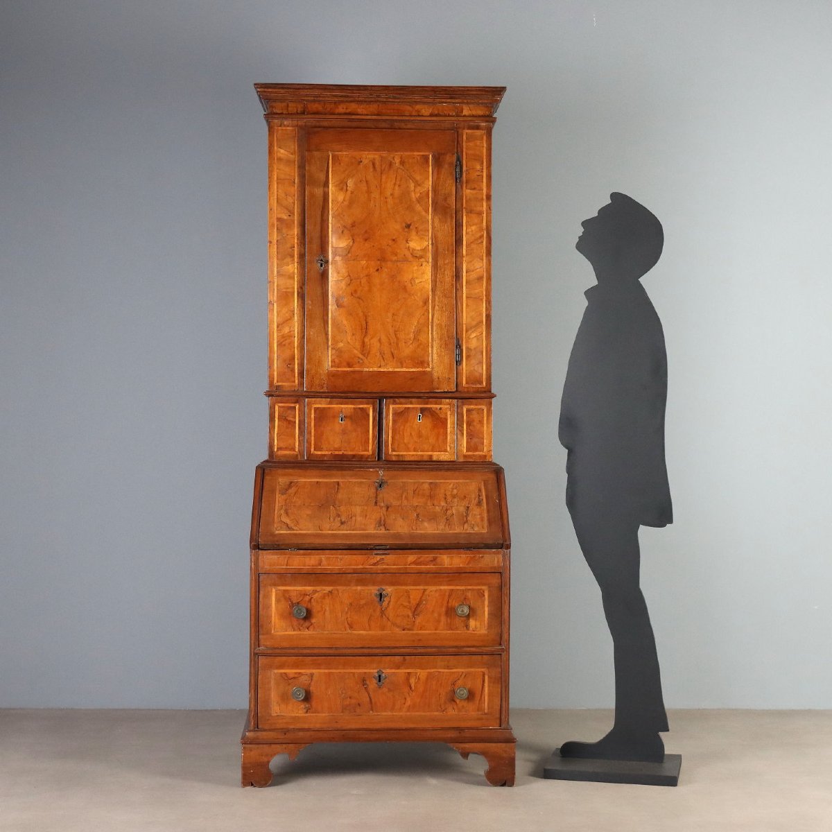 Trumeau In Walnut And Walnut Burl - Italy, 18th Century; Italy, Late 18th Century-photo-2