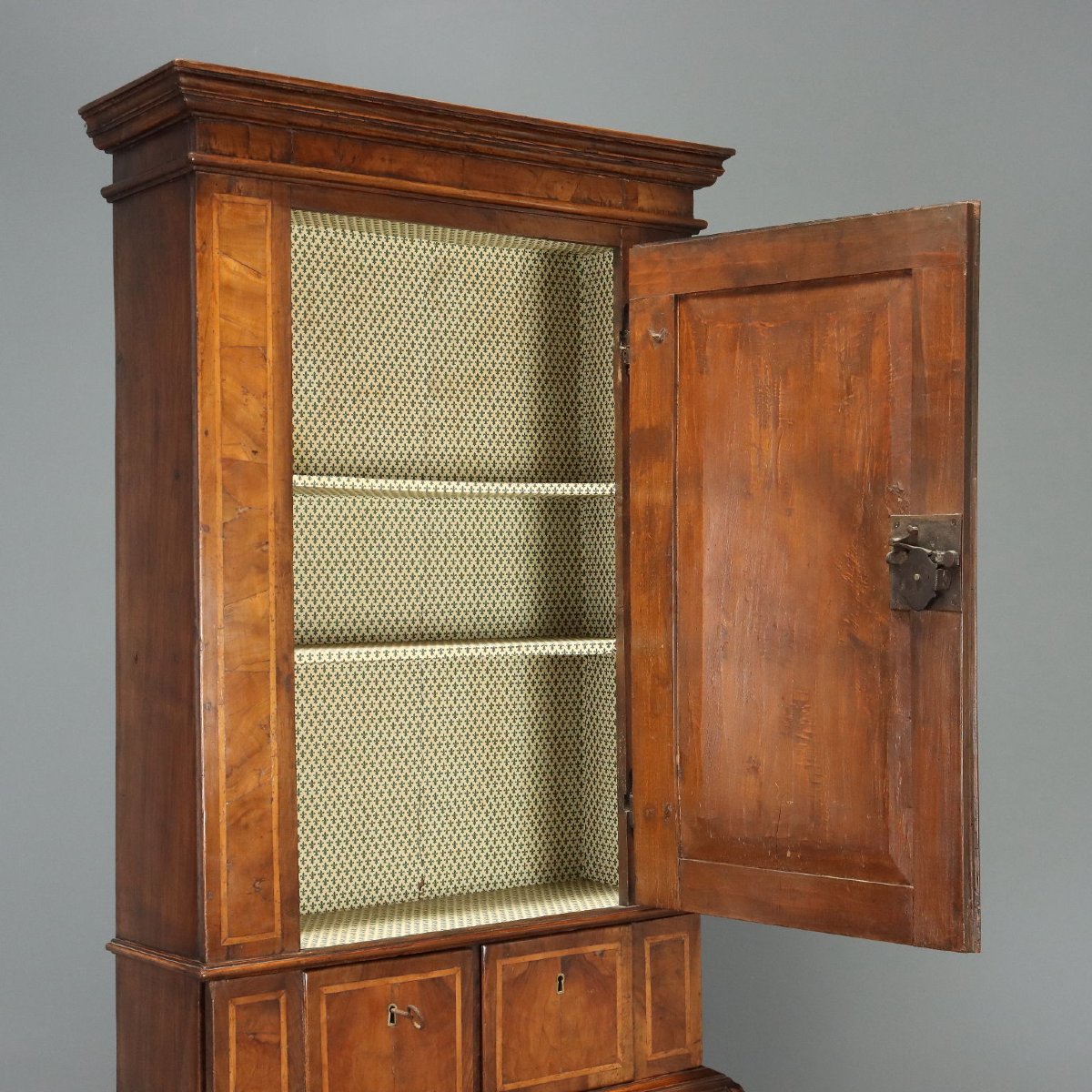 Trumeau In Walnut And Walnut Burl - Italy, 18th Century; Italy, Late 18th Century-photo-3