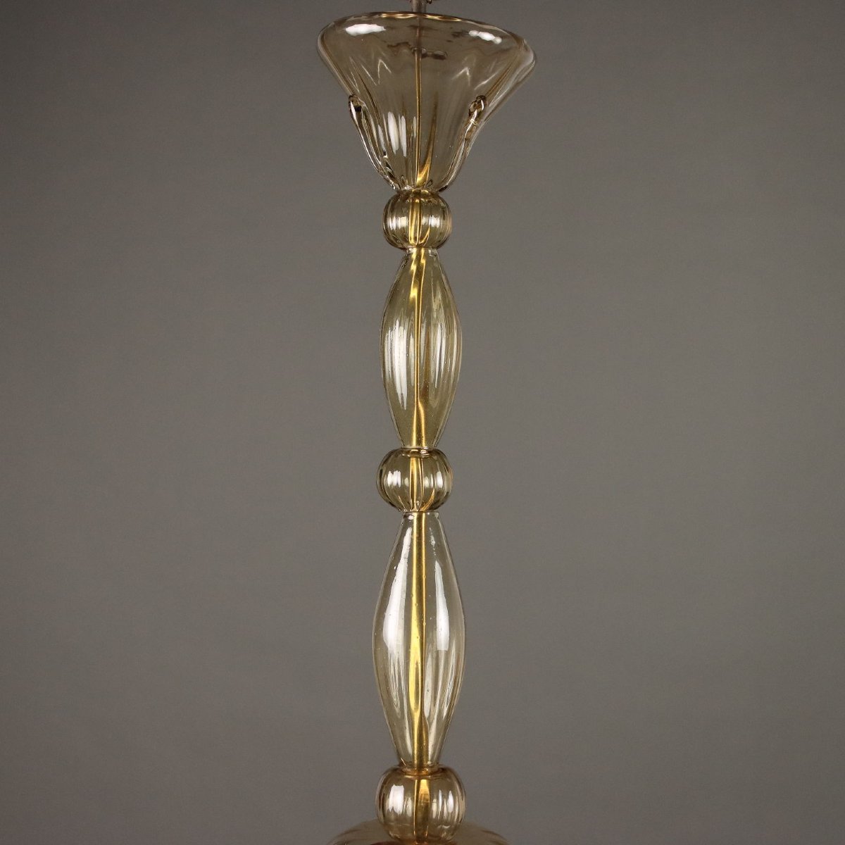 Lustre Ancien Verre de Murano Vénise Italie du XXe Siècle-photo-2