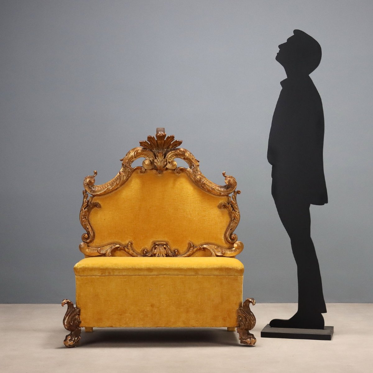 Baroque-style Bench, Italy, Late 19th – Early 20th Century-photo-2