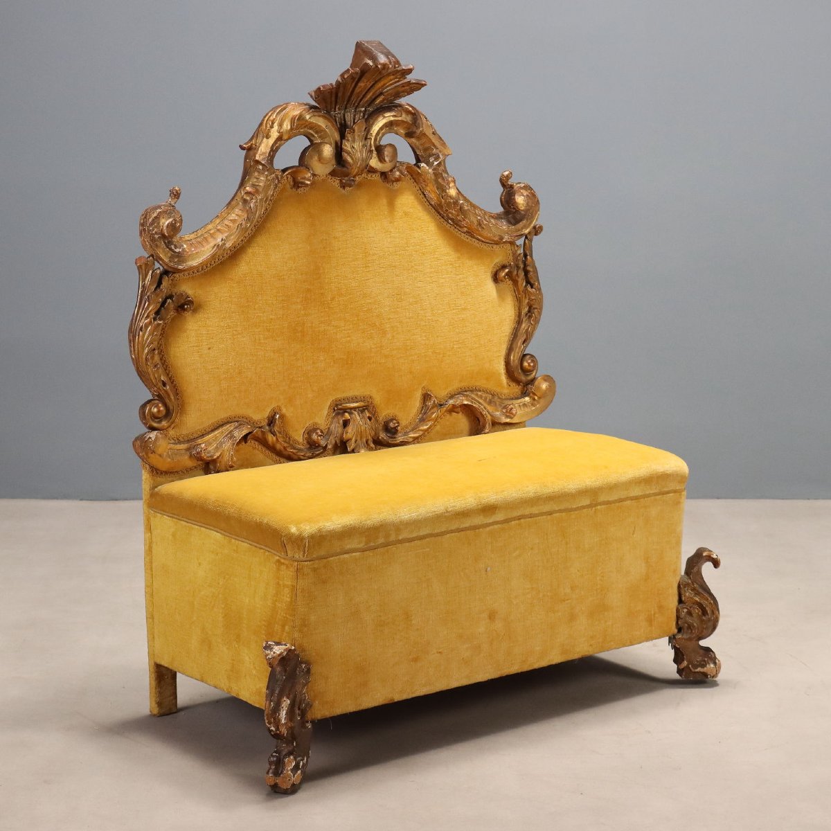 Baroque-style Bench, Italy, Late 19th – Early 20th Century