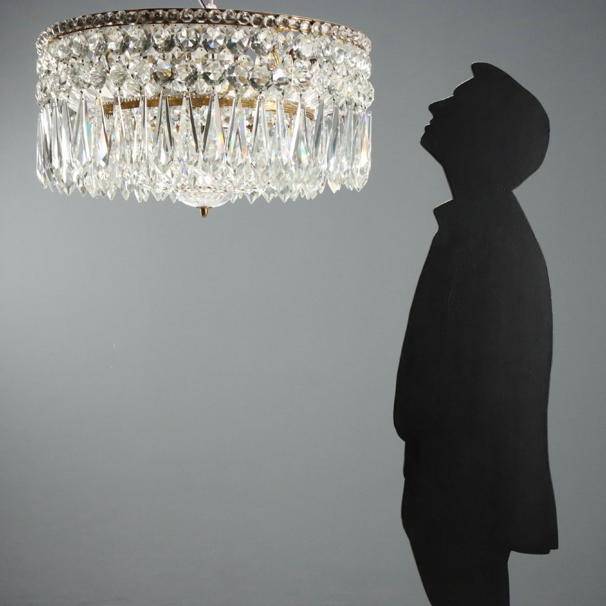 Lustre de style Empire Italie du milieu du XXe siècle-photo-2