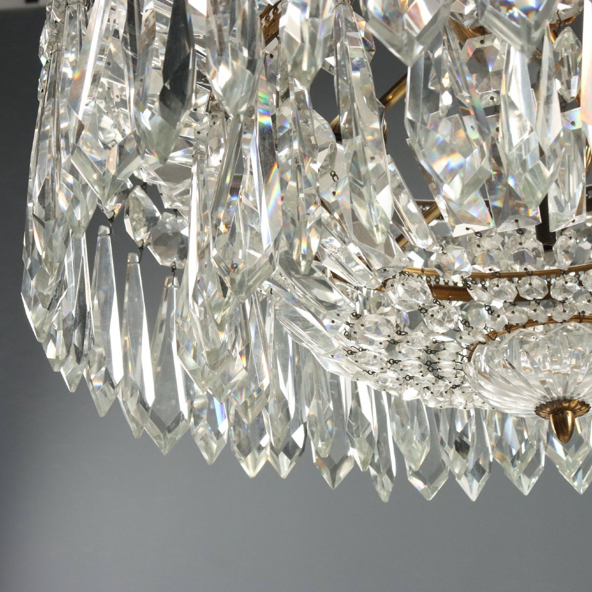 Lustre de style Empire Italie du milieu du XXe siècle-photo-4