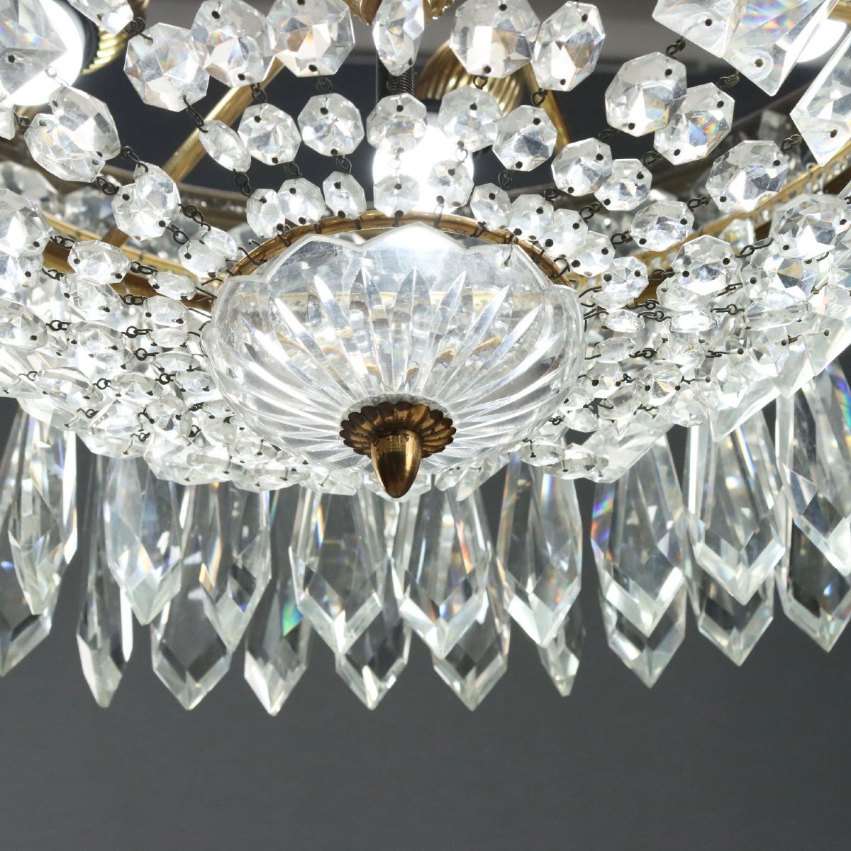 Lustre de style Empire Italie du milieu du XXe siècle-photo-3