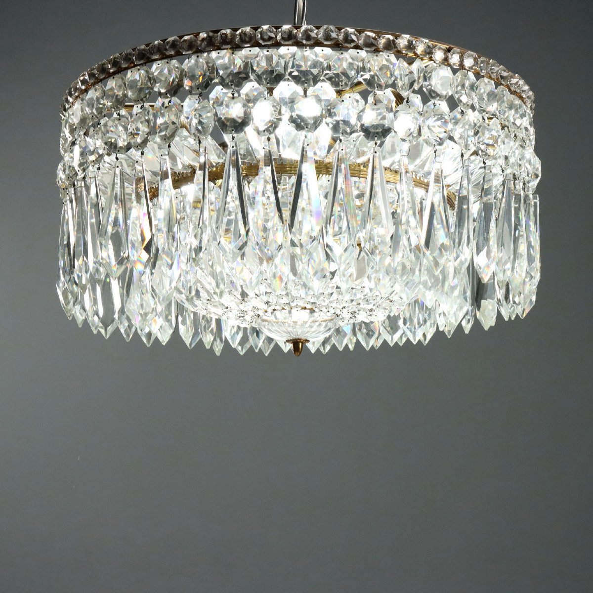 Lustre de style Empire Italie du milieu du XXe siècle