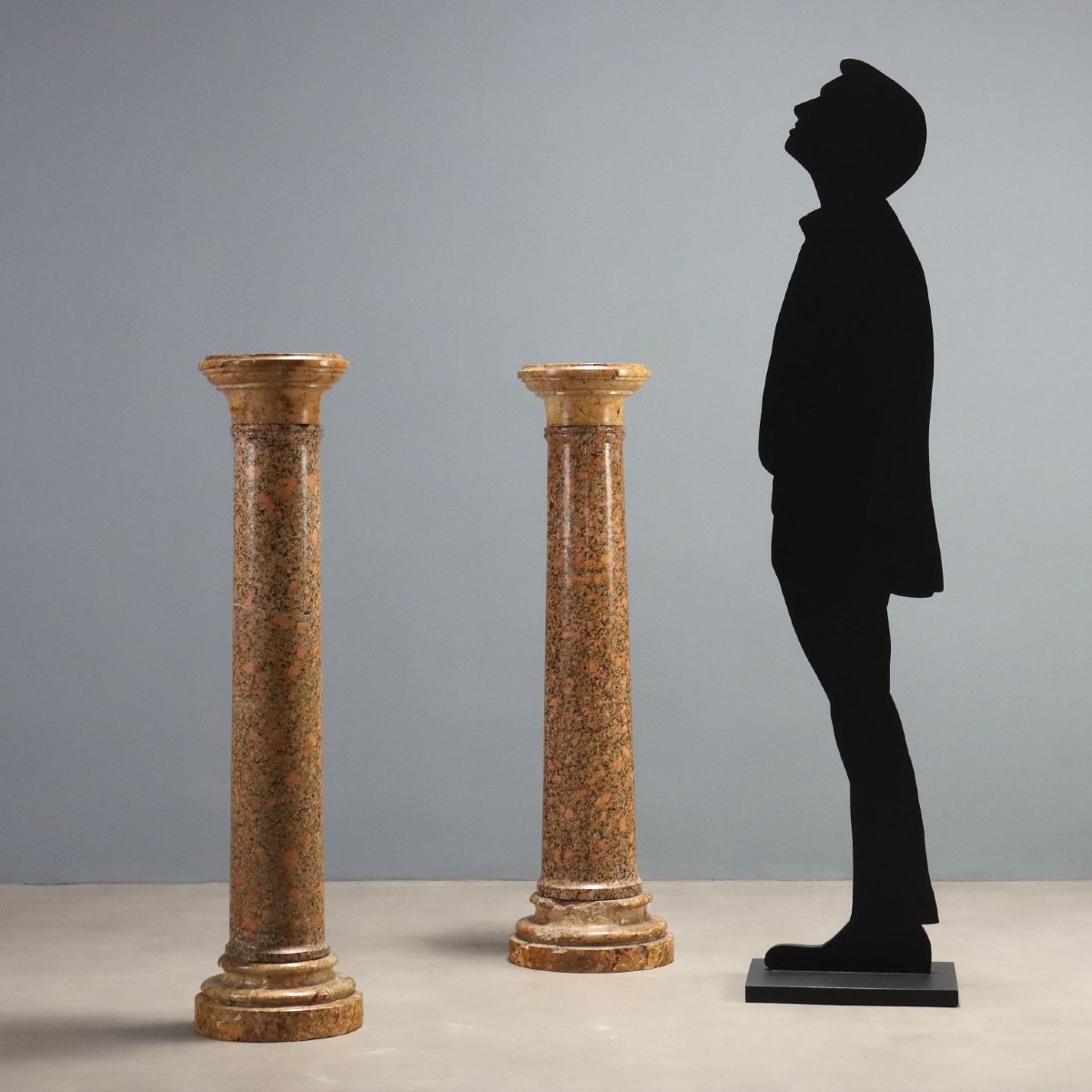 Breccia Marble And Granite Columns - 19th-century Italy 19th-century Italy-photo-2