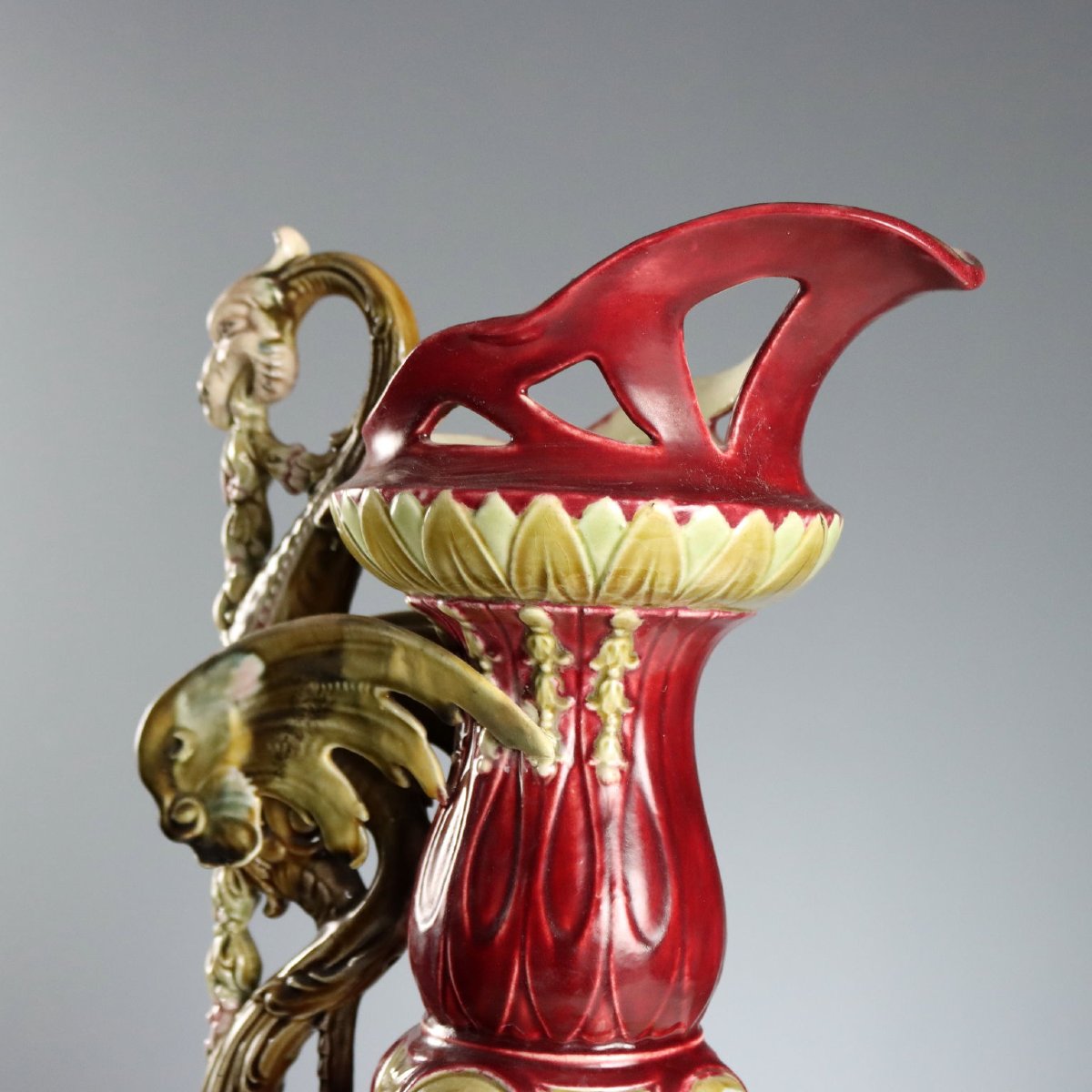 Pair Of Art Nouveau Ceramic Pitchers, Central Europe, Late 19th Century–early 20th Century-photo-4