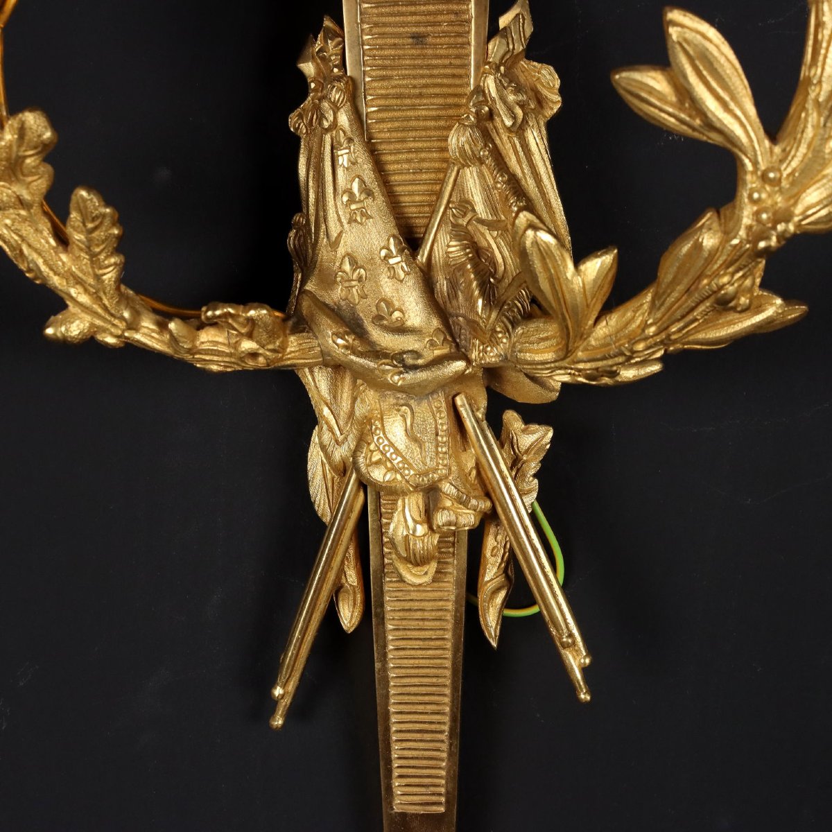 Pair Of Neoclassical-style Wall Sconces, Italy, 20th Century-photo-3