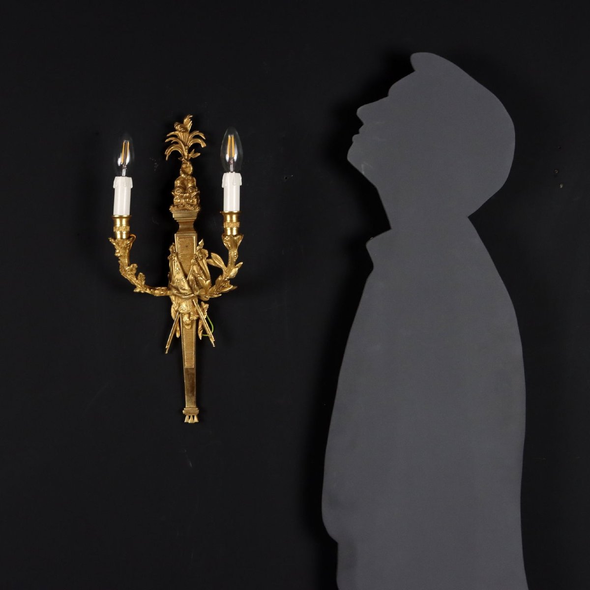 Pair Of Neoclassical-style Wall Sconces, Italy, 20th Century-photo-6