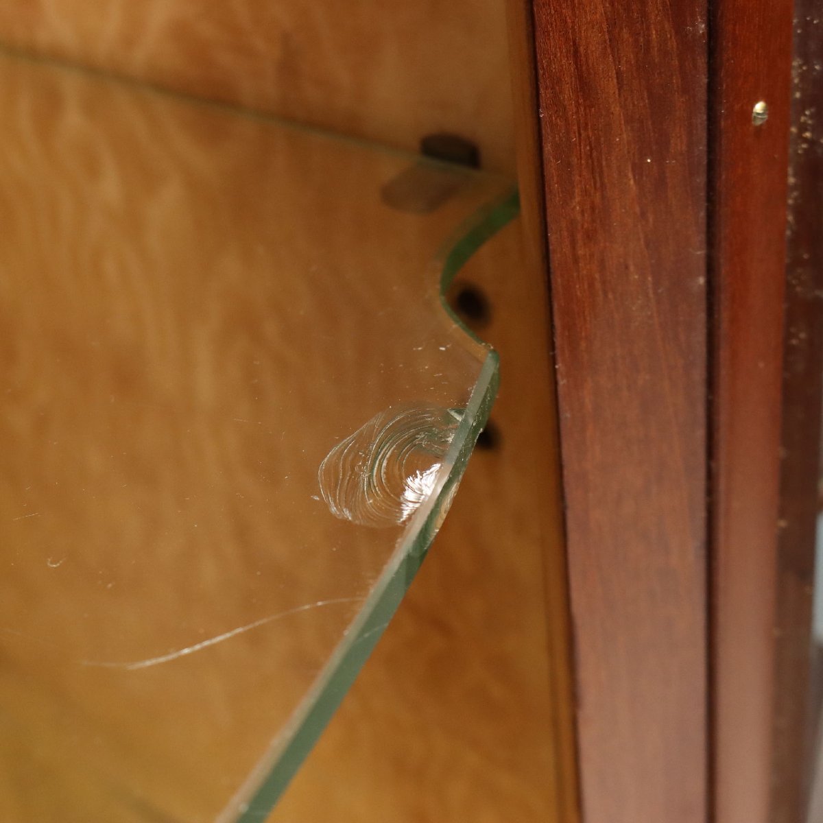 Vitrine en Acajou avec Incrustations en Érable Angleterre, fin du XIXe siècle-photo-7