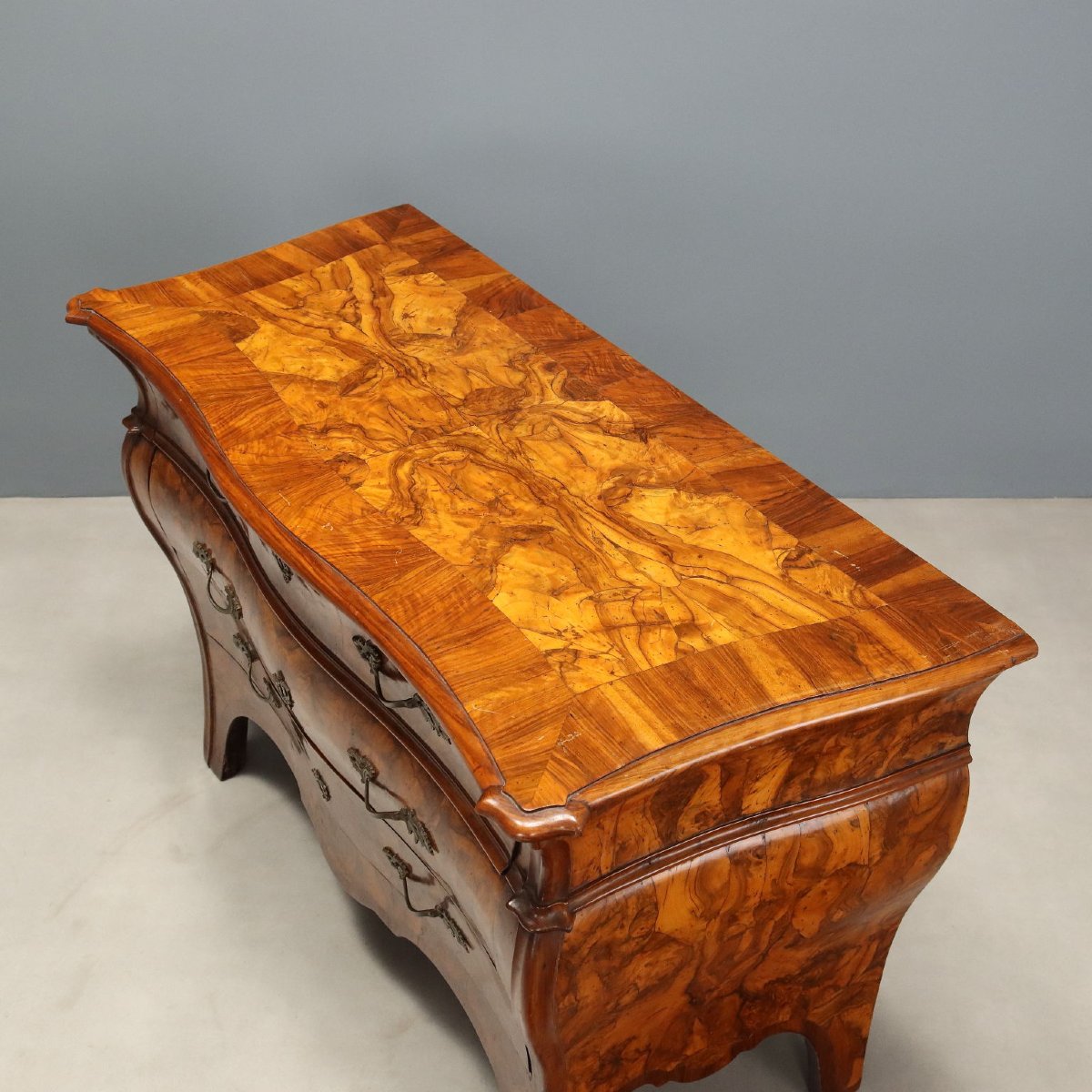 Antique Chests Of Drawers Wanut Burl Veneer Italy XVIII Century Originals-photo-5
