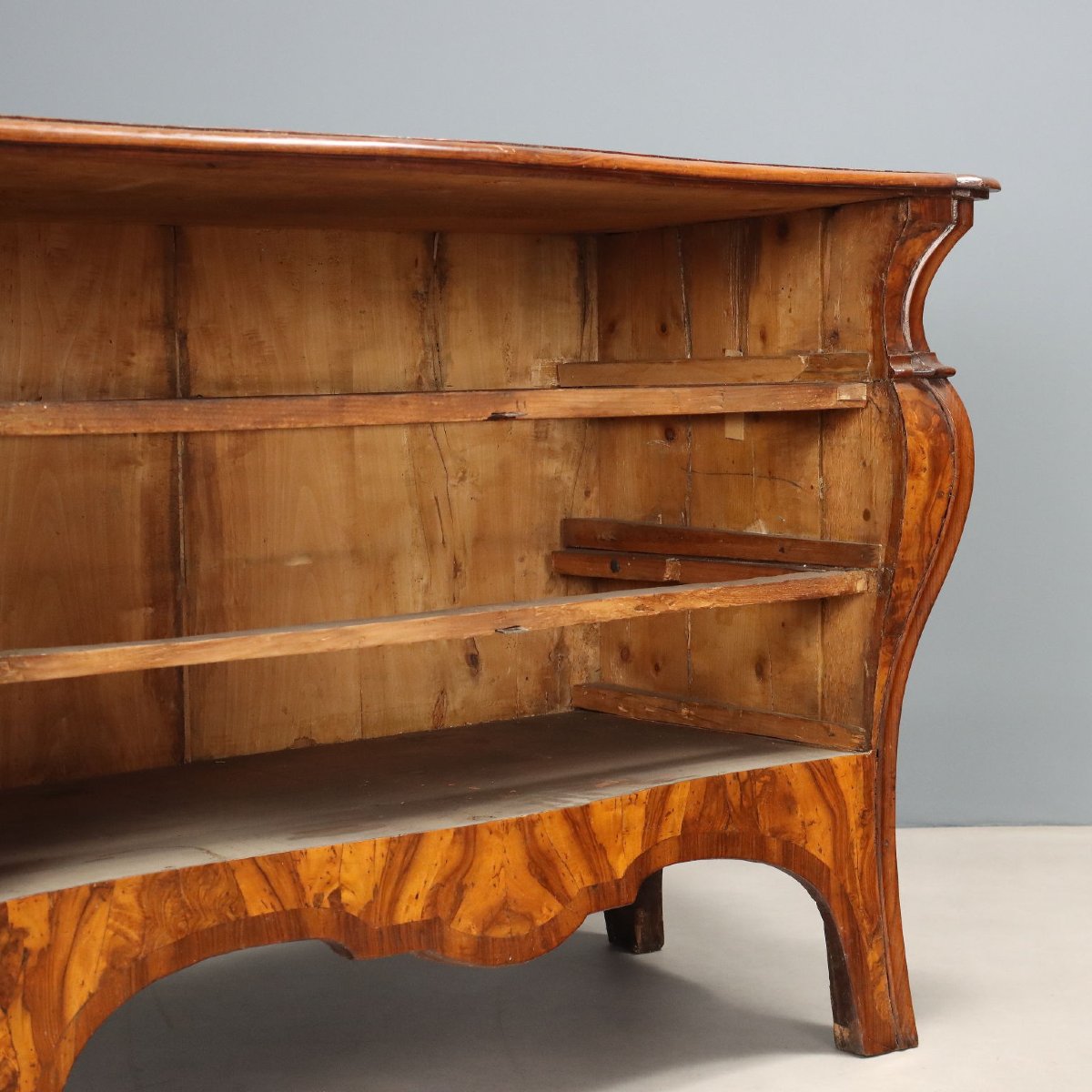 Antique Chests Of Drawers Wanut Burl Veneer Italy XVIII Century Originals-photo-6
