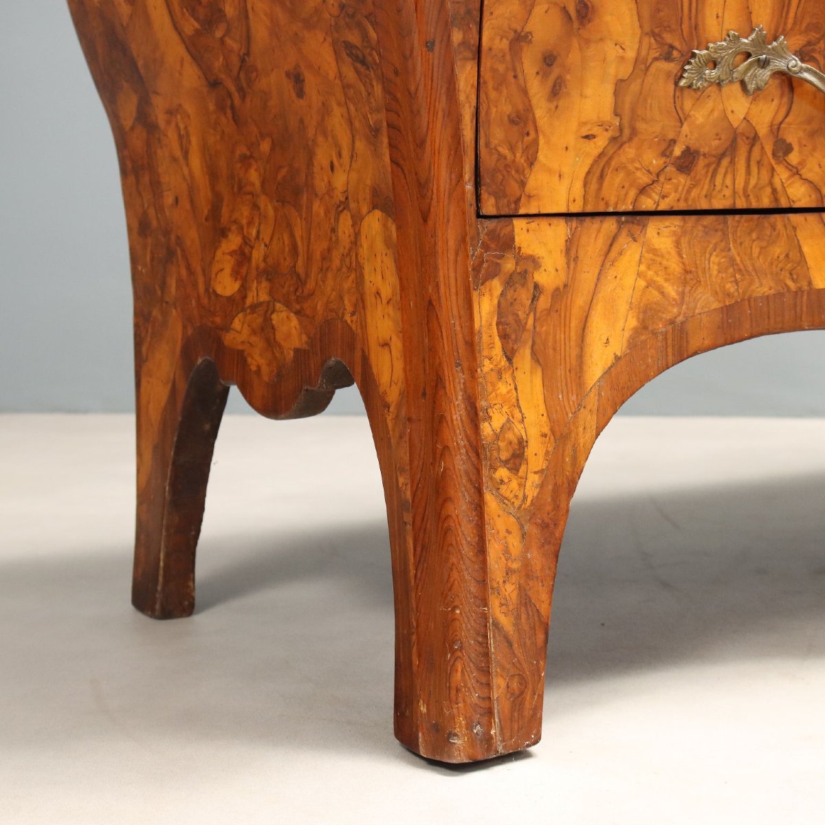 Antique Chests Of Drawers Wanut Burl Veneer Italy XVIII Century Originals-photo-8