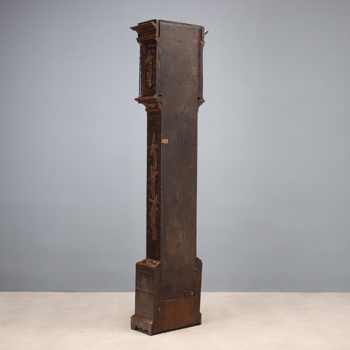 Antique Pendulum Clock Francis Robinson Oak XVIII Century Original-photo-7