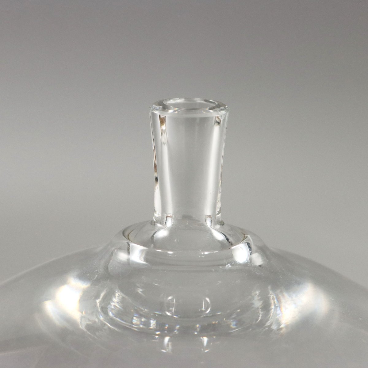 Vase Pomme I.Lundin pour Orrefors Verre Suède 1957-photo-3
