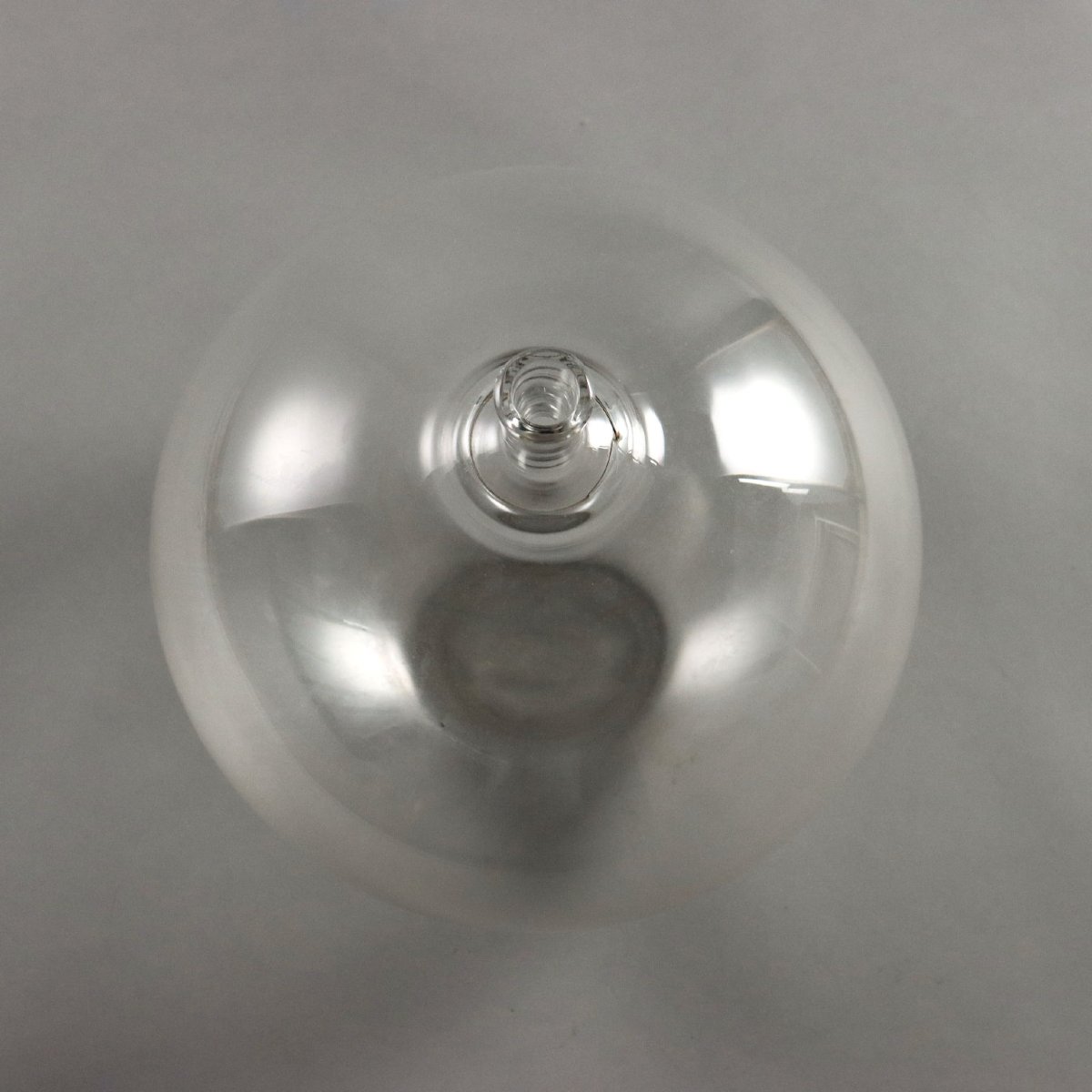 Vase Pomme I.Lundin pour Orrefors Verre Suède 1957-photo-4