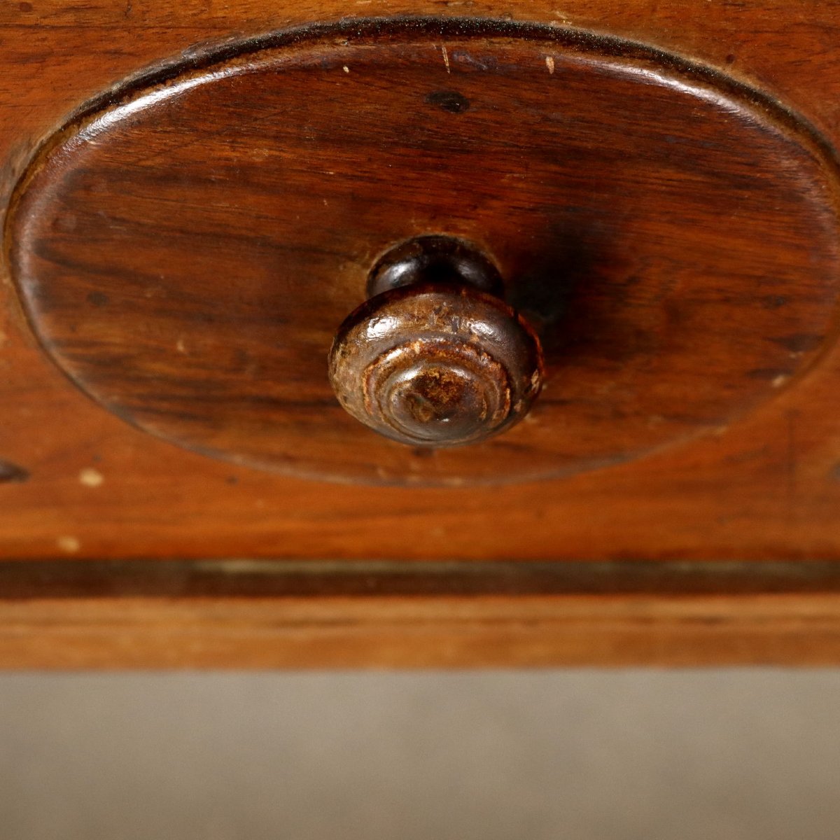 Table Néoclassique Ancienne Noyer Peuplier Italie XVIIIe Siècle-photo-4
