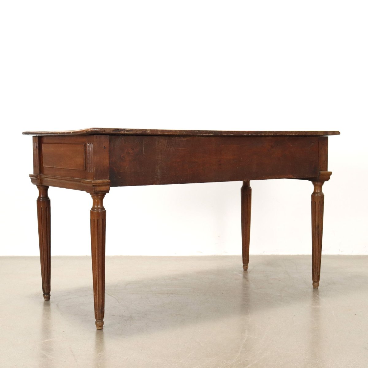 Table Néoclassique Ancienne Noyer Peuplier Italie XVIIIe Siècle-photo-5