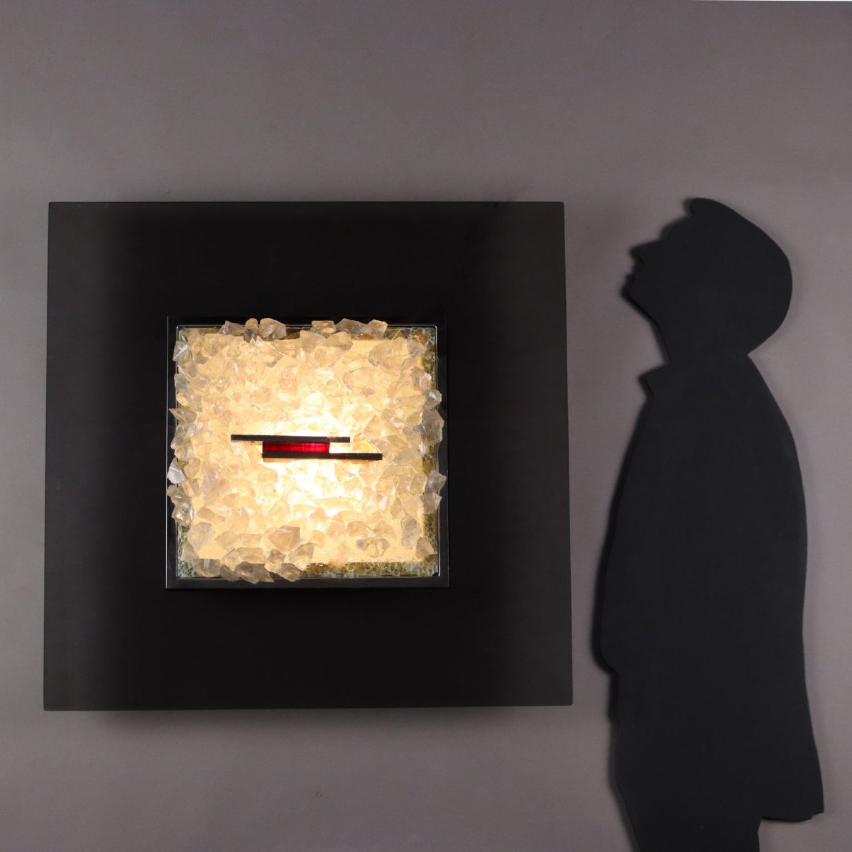 Vintage Panel With Light Design Angelo Brotto For Esperia 1970s Original-photo-2