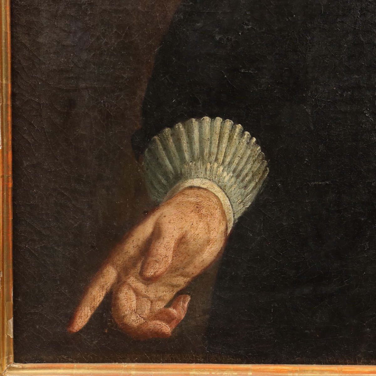 Tableau Ancien Portrait d'un Homme d'Église Italie XVIIIe Siècle Original-photo-1
