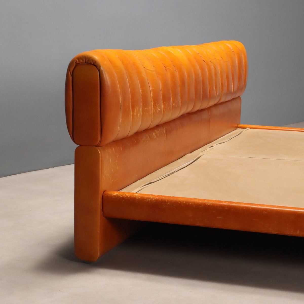 Lit Poltrona Frau Vintage Design Luigi Massoni Italie Années 70-photo-2