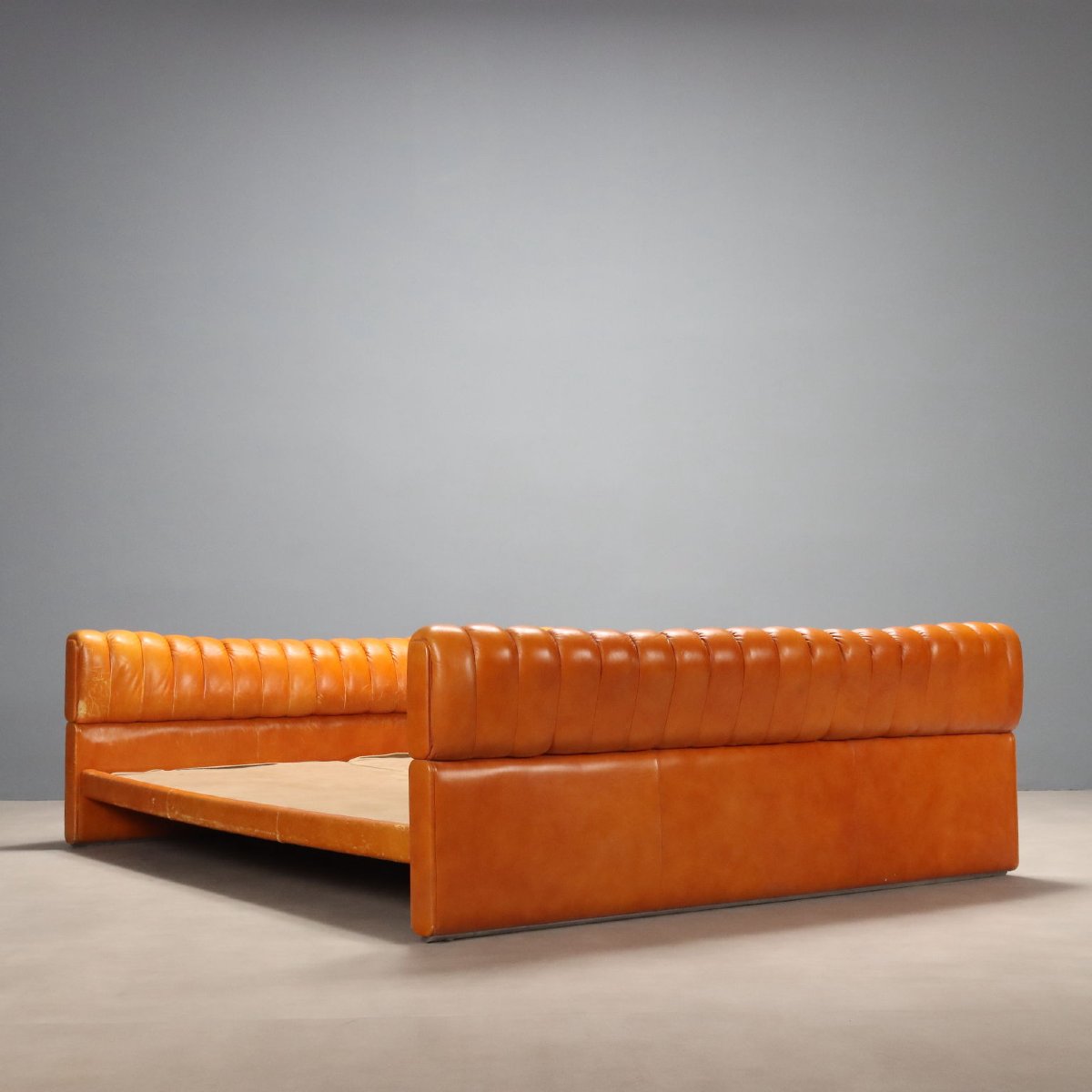 Lit Poltrona Frau Vintage Design Luigi Massoni Italie Années 70-photo-8