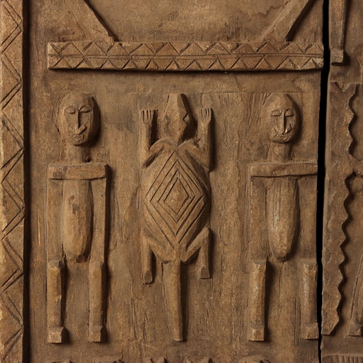 Porte de Grenier Ancienne Bois Art Dogon Mali XXe Siècle Originale-photo-1