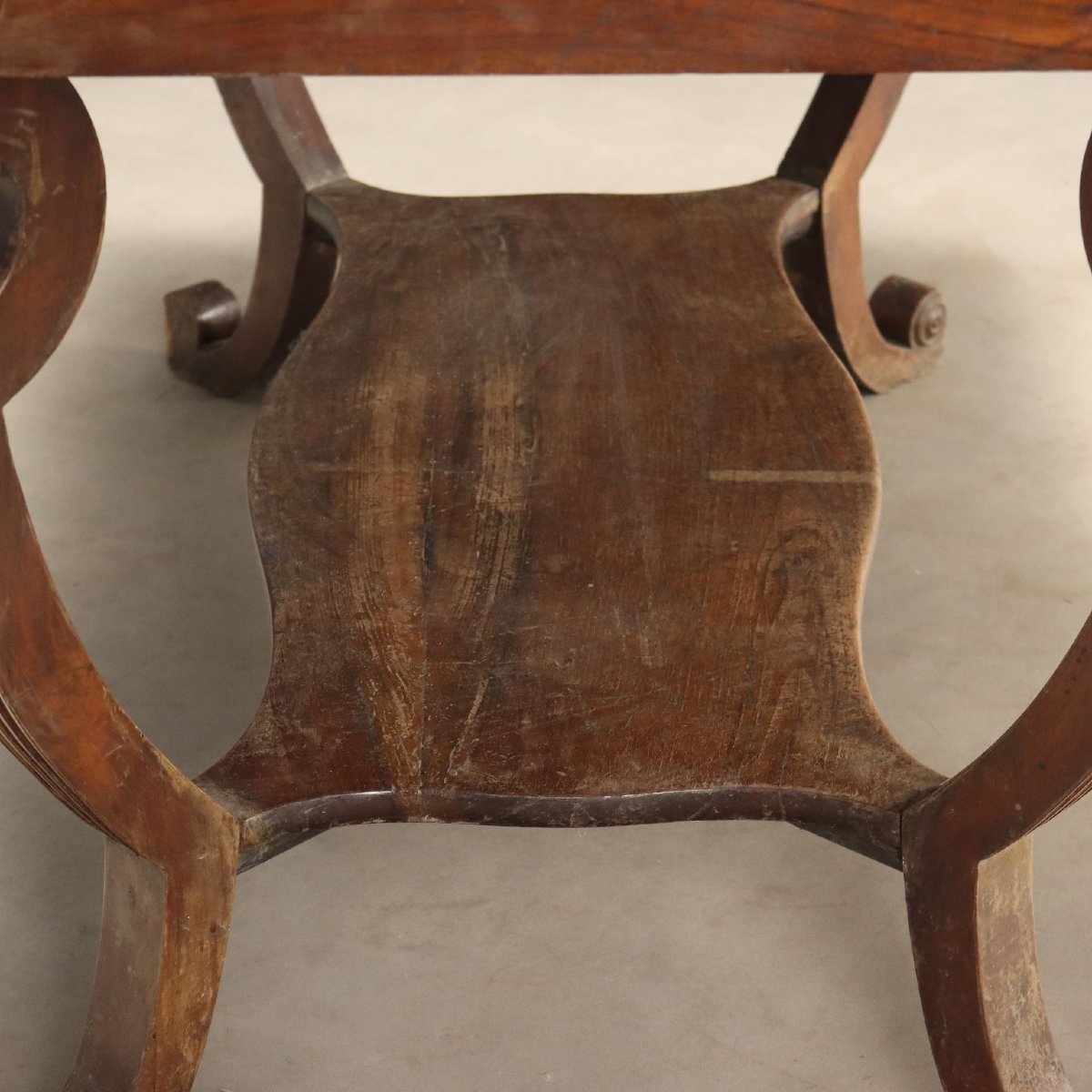 Bureau Empire en Noyer avec Plateau en Marbre - Début XIXe Siècle-photo-3