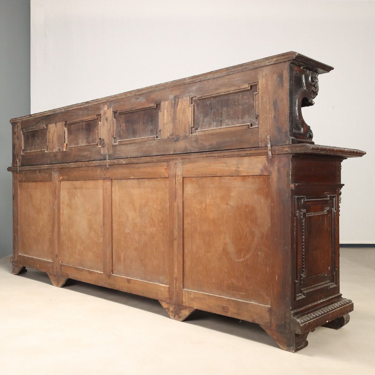 Buffet Néo-Renaissance en Noyer Ébonisé Italie, fin du XIXe siècle-photo-7