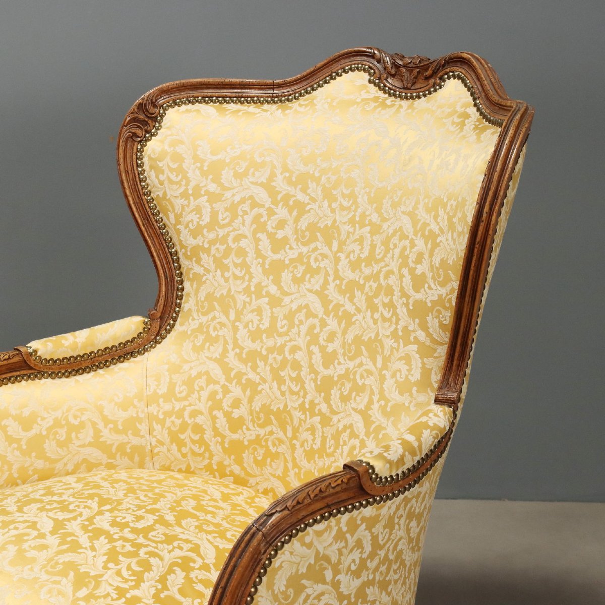 Paire de Fauteuils en Noyer - Italie XXe Siècle-photo-3
