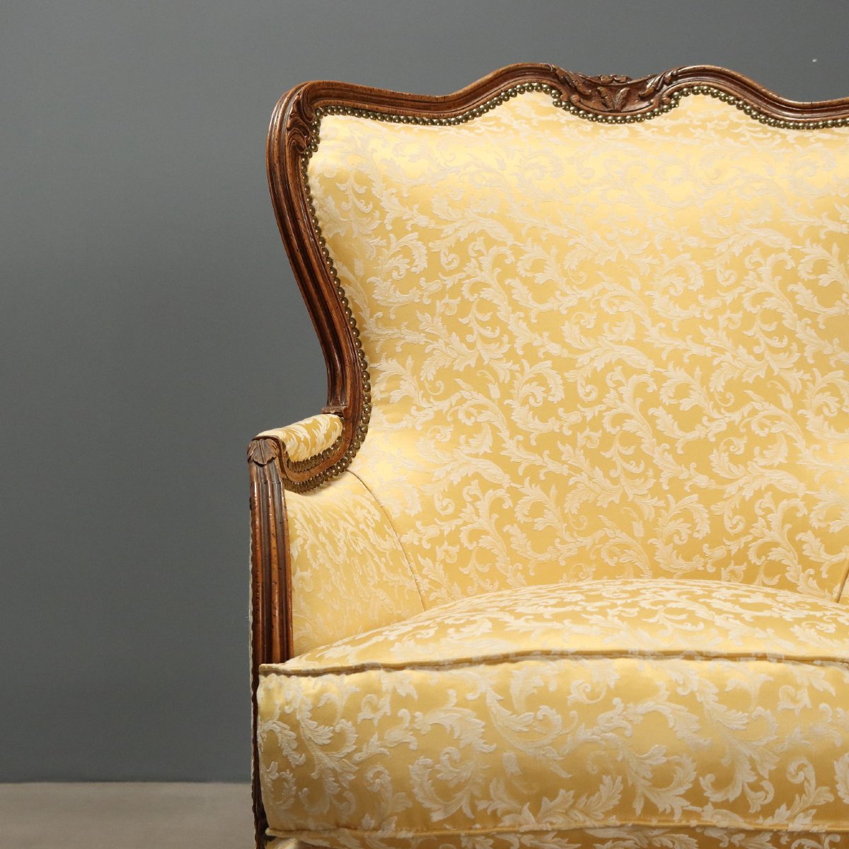 Paire de Fauteuils en Noyer - Italie XXe Siècle-photo-5