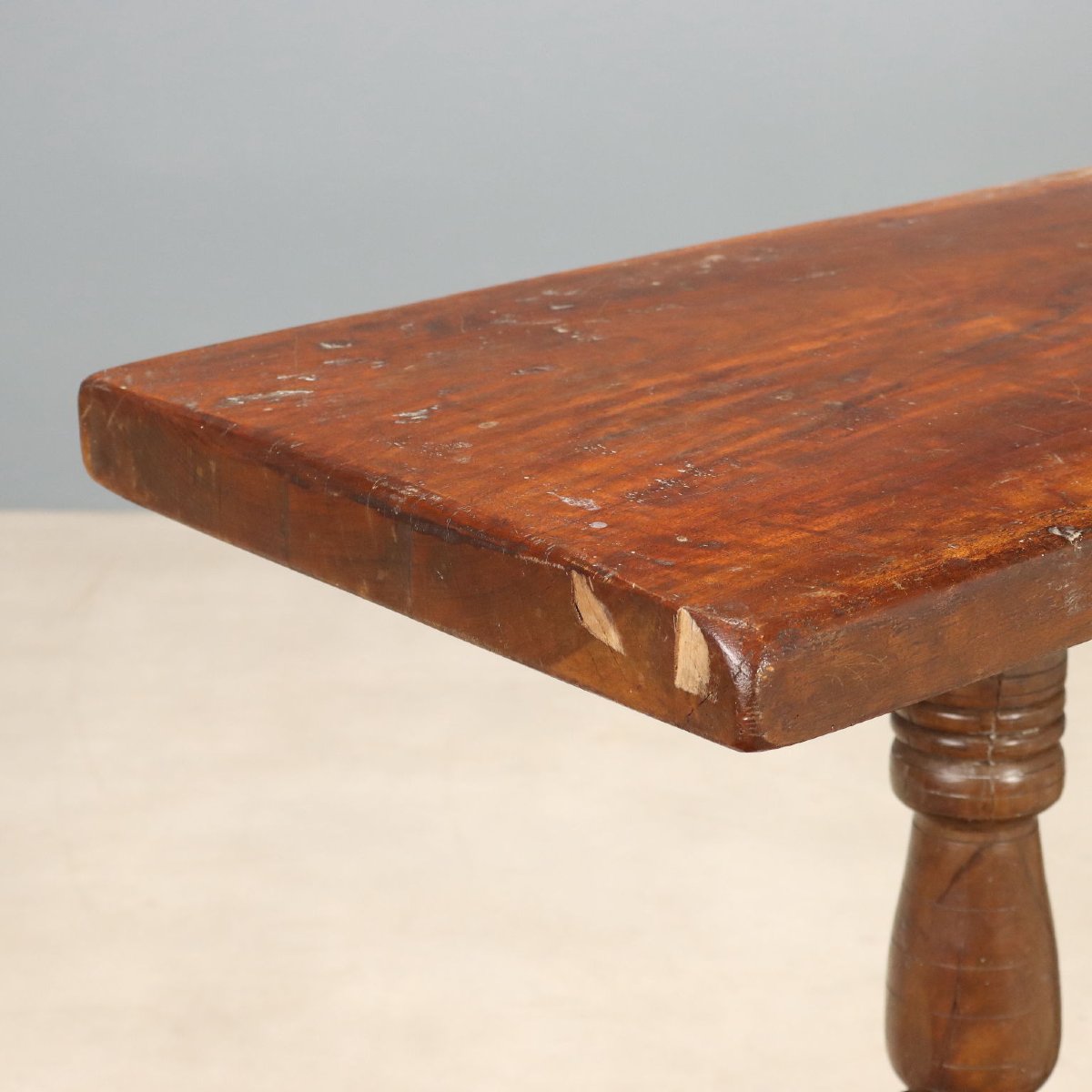 Walnut Table With Antique Wood - 20th-century Italy-photo-4