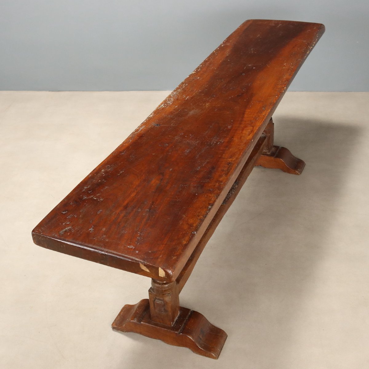 Walnut Table With Antique Wood - 20th-century Italy-photo-2