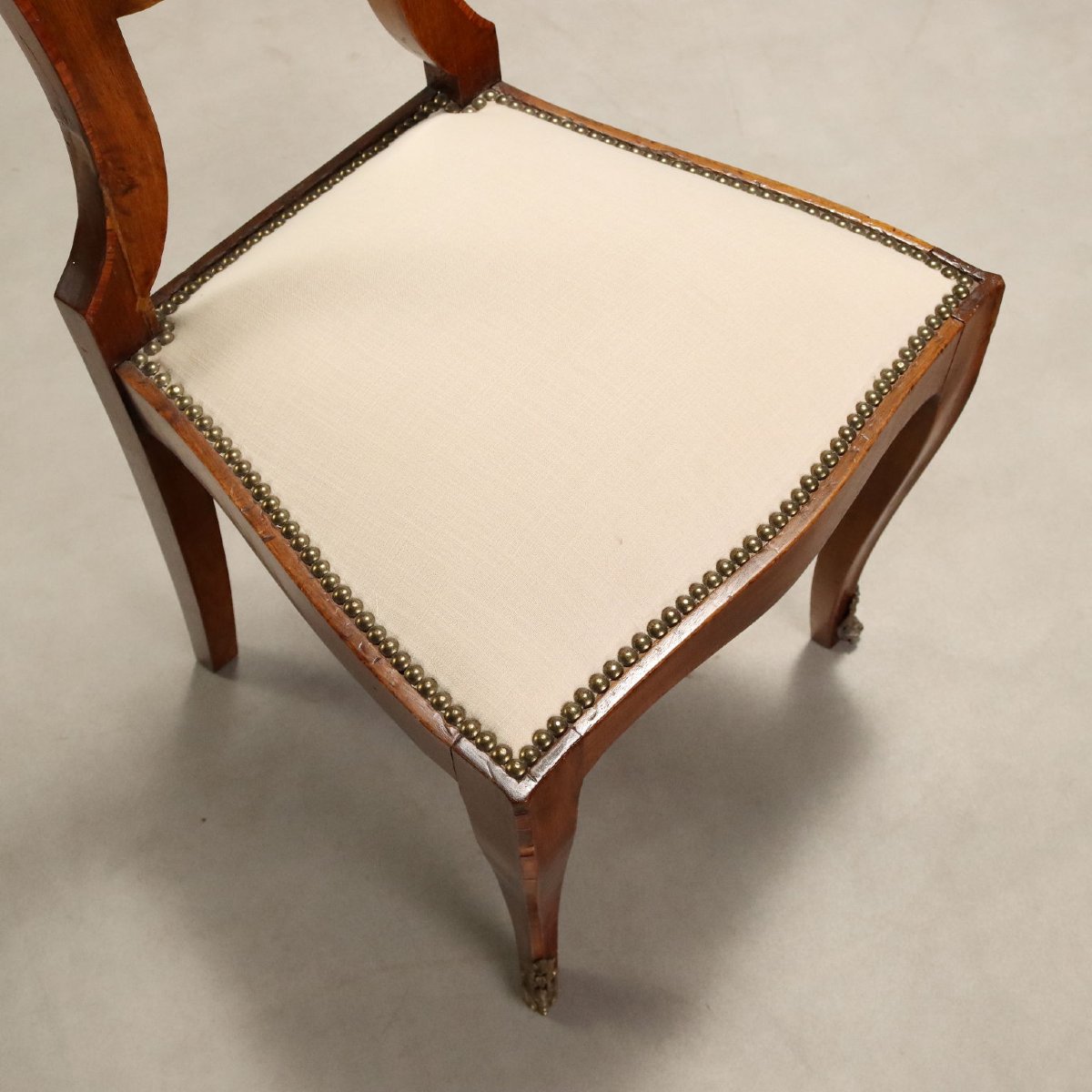 Walnut Chairs With Rosewood Trim, Italy, Mid-19th Century-photo-4