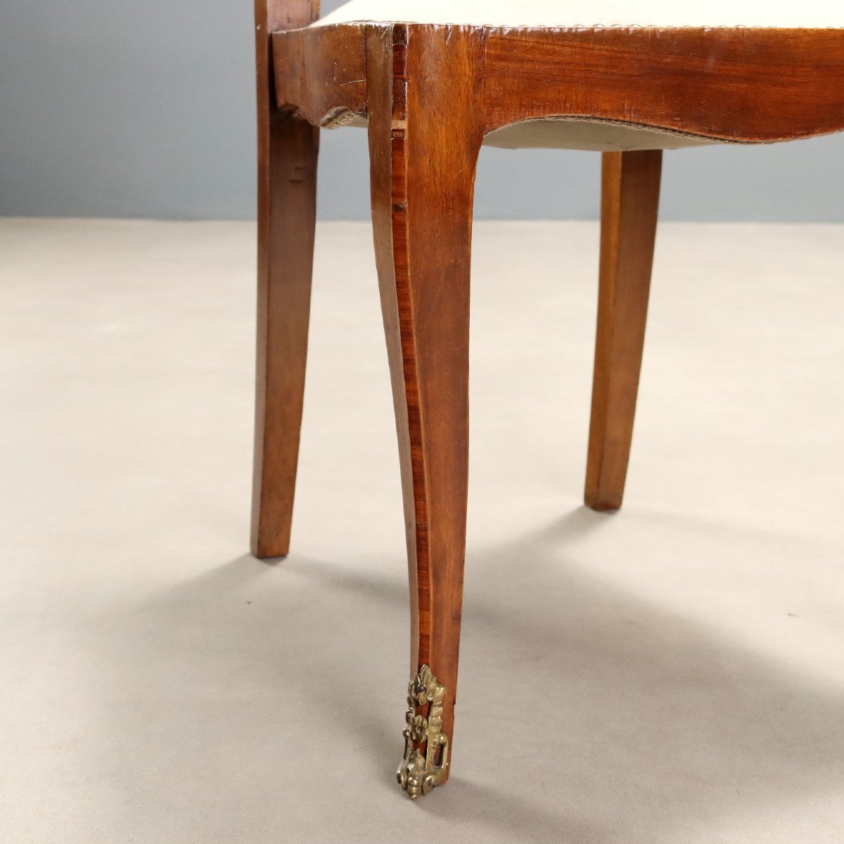 Walnut Chairs With Rosewood Trim, Italy, Mid-19th Century-photo-2