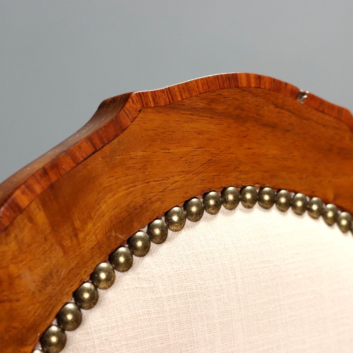 Walnut Chairs With Rosewood Trim, Italy, Mid-19th Century-photo-3