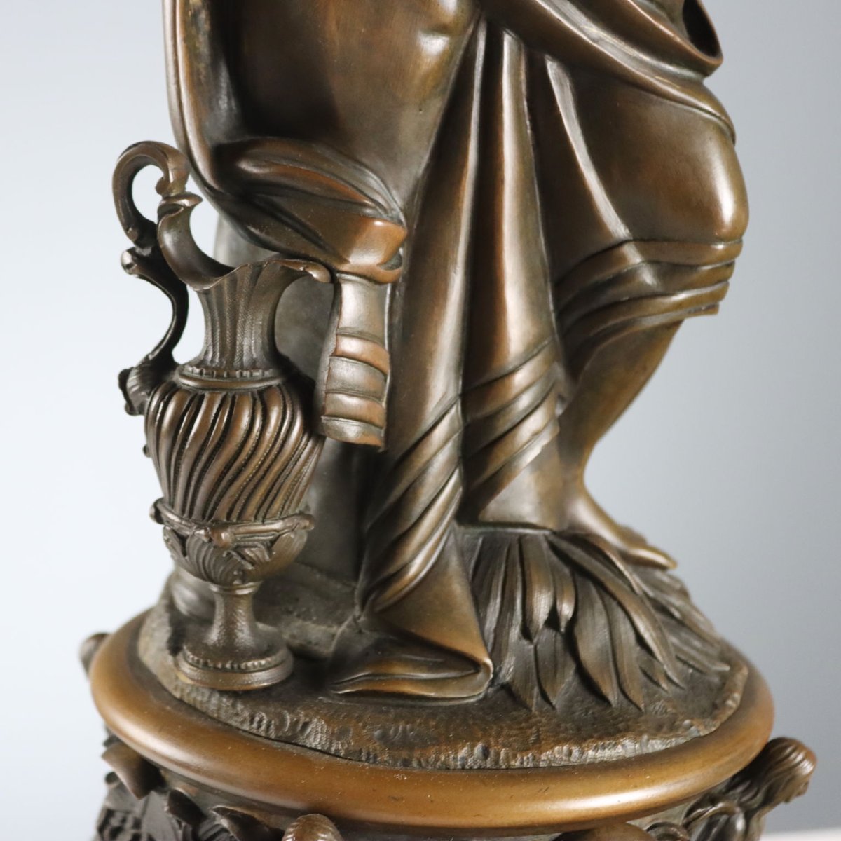 Neoclassical-style Bronze Table Lamps, Italy, Early 20th Century-photo-2
