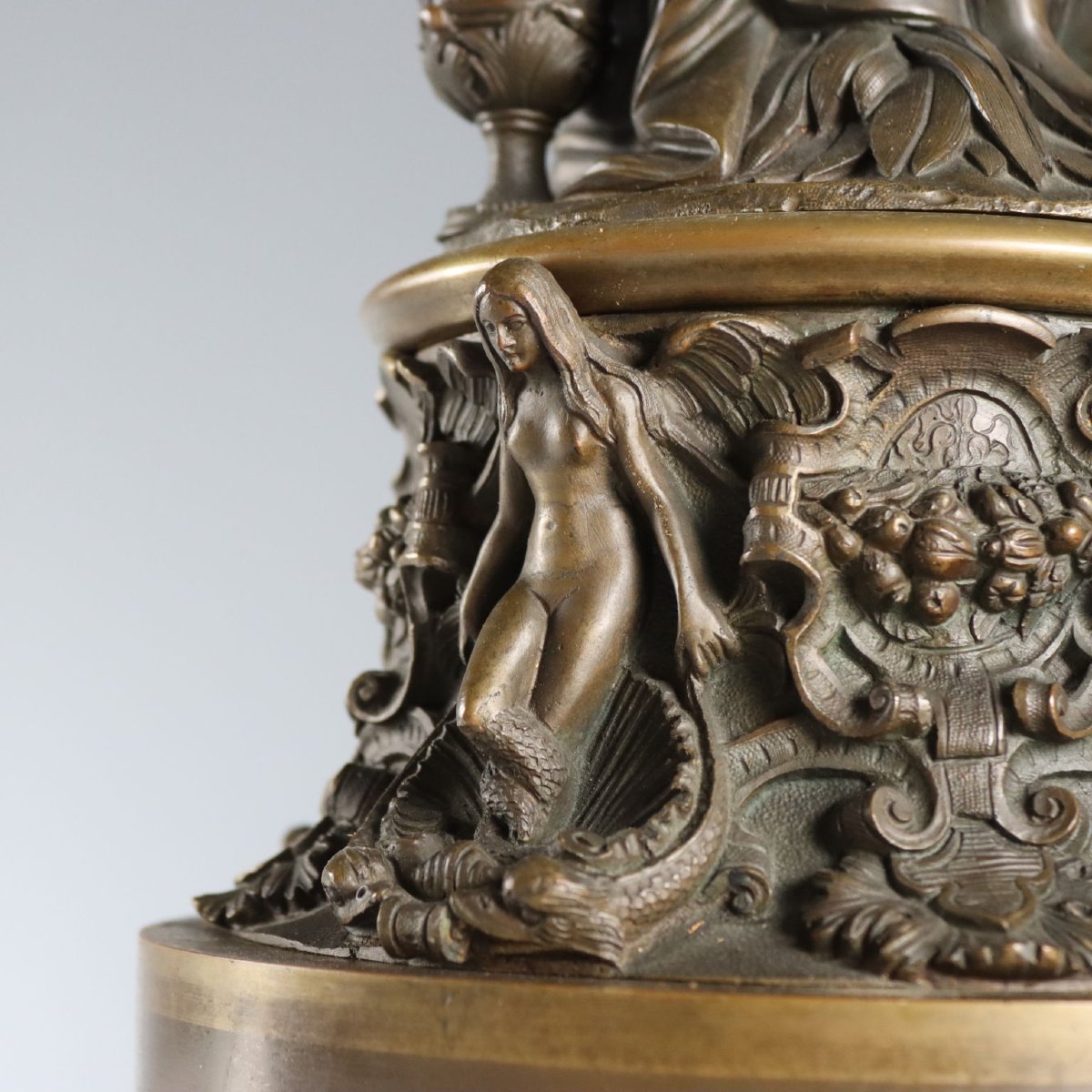 Neoclassical-style Bronze Table Lamps, Italy, Early 20th Century-photo-3