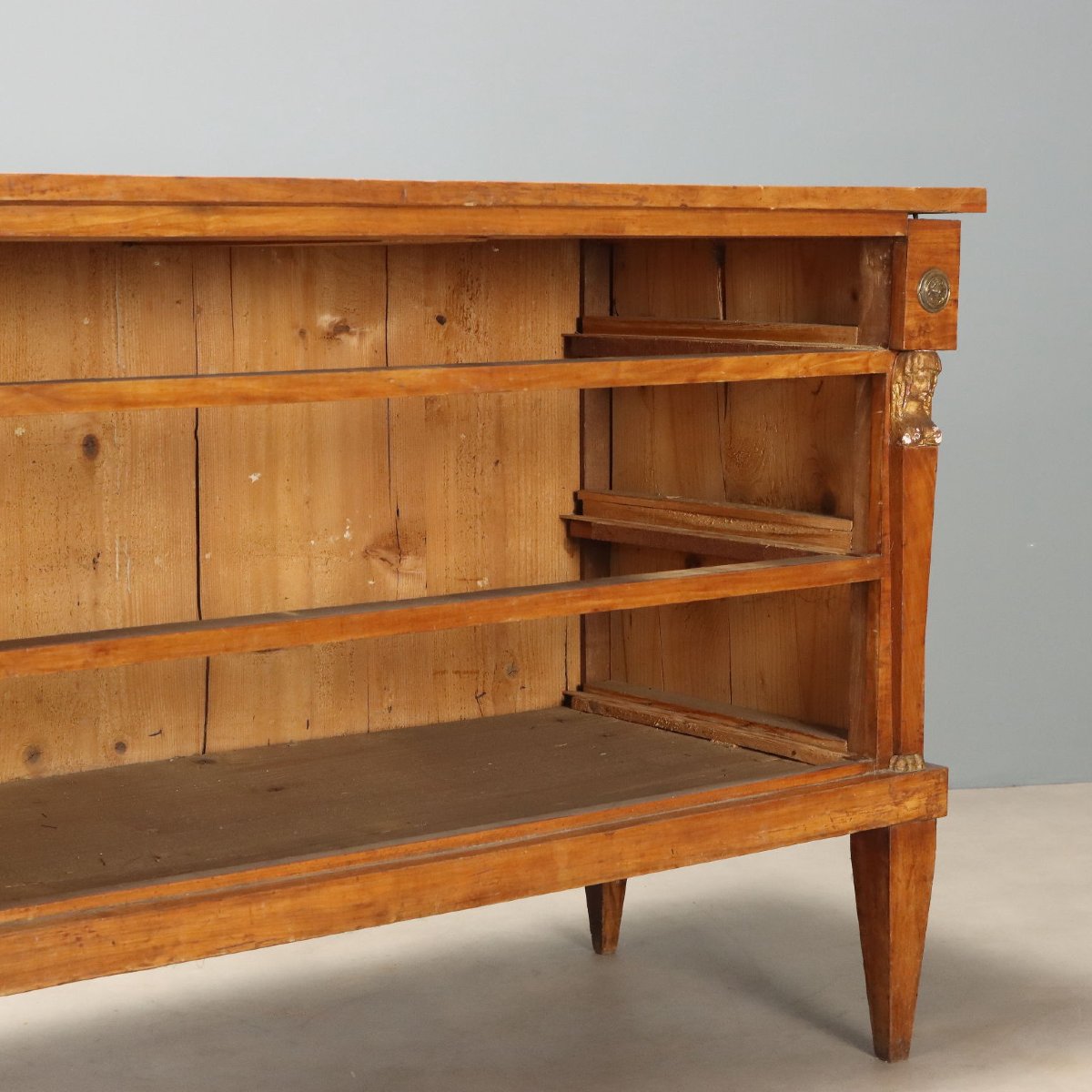 Commode Empire en Noyer - Vénétie Début XIXe Siècle-photo-4