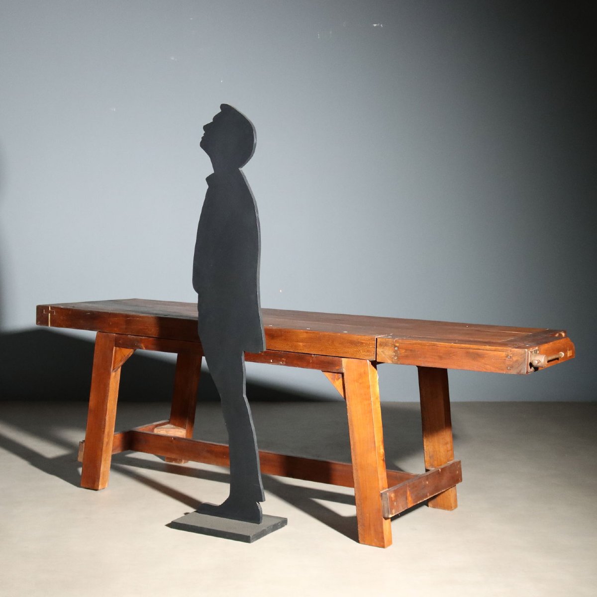 Établi de Menuiserie en Hêtre et Sapin Italie, fin du XIXe siècle-photo-2